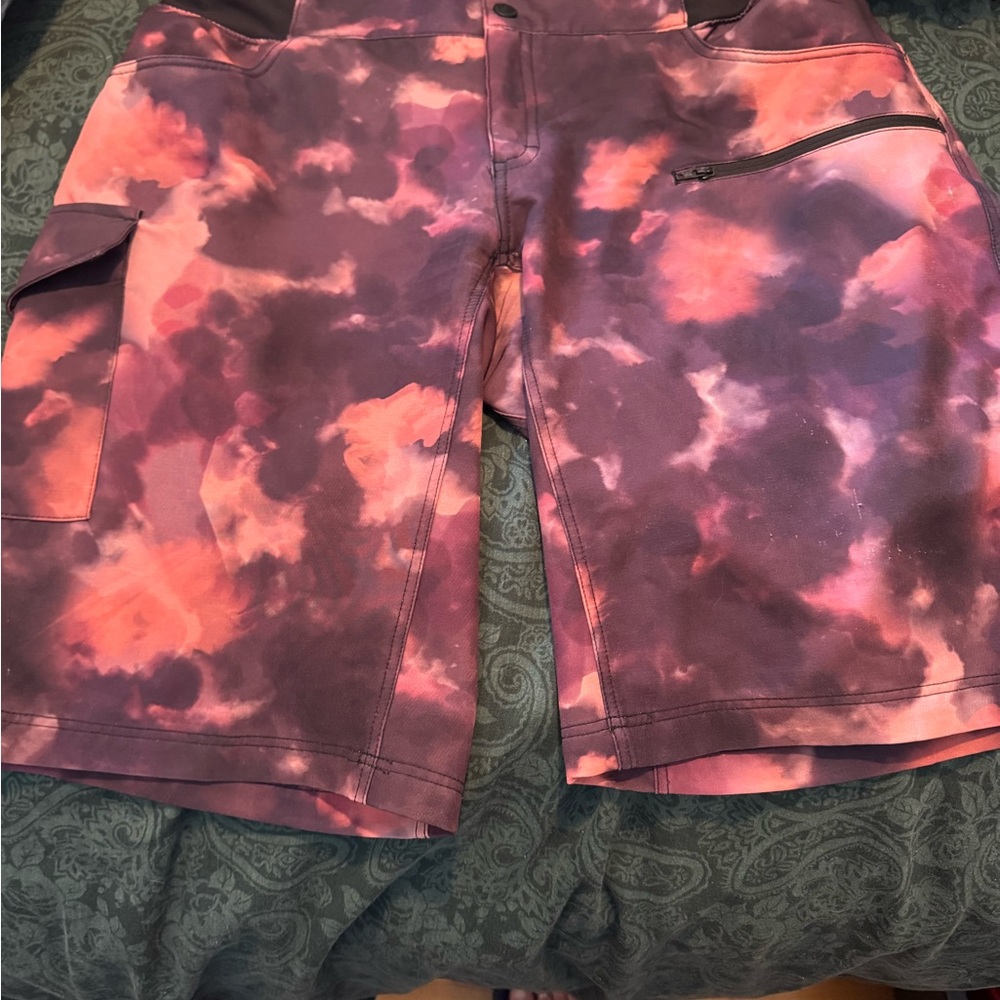 Tie-Dye Cargo Shorts
